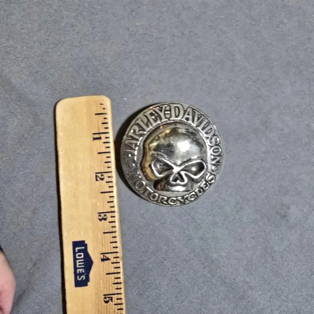 Harley Davidson Belt Buckle Mens OS Silver Willie G Skull 3D Vintage 2005